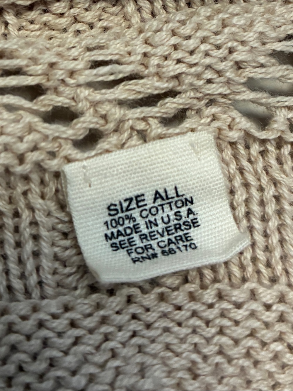 Lia Molly Tan Crochet Open-Front Women's Sweater Shrug 100% Cotton Festival Y2K - Picture 5 of 7